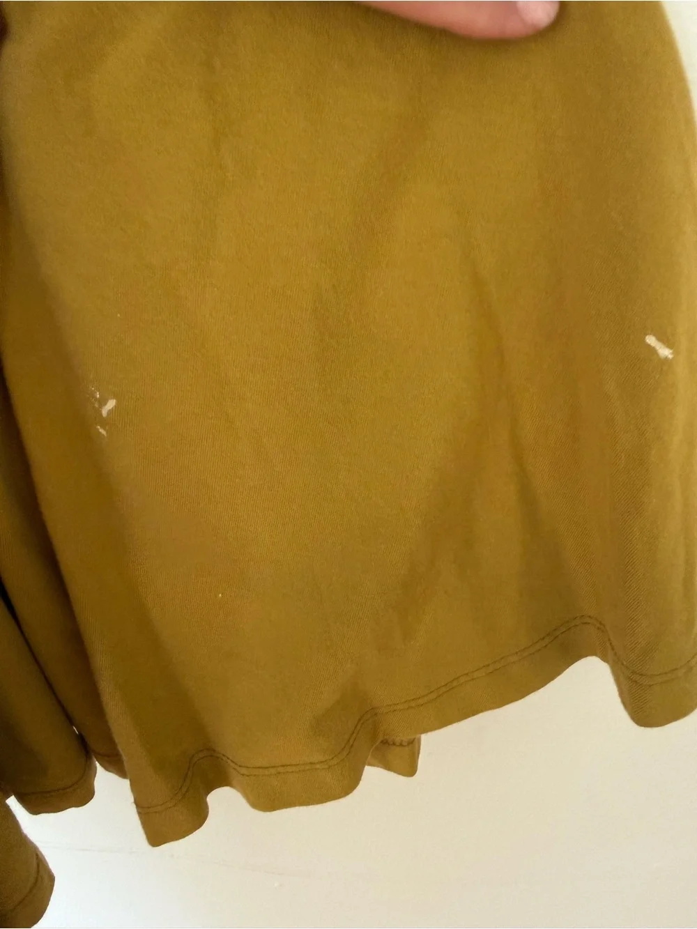 Girls' Mustard Short-Sleeve Casual Dress